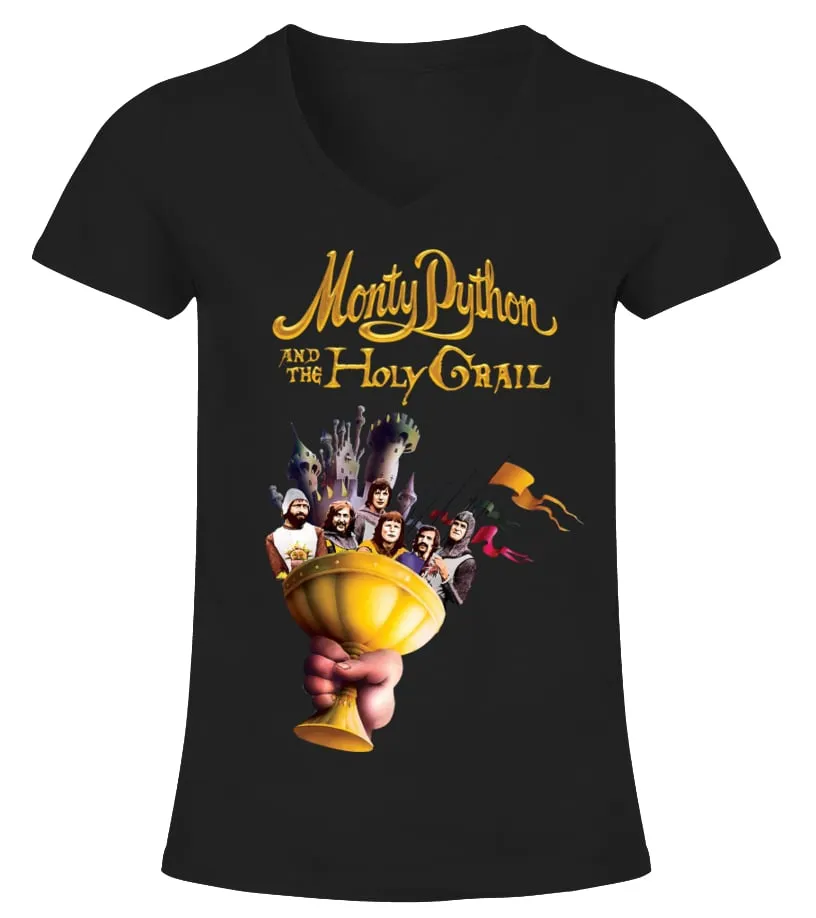 007. Monty Python and the Holy Grail BK Camiseta cuello pico Mujer