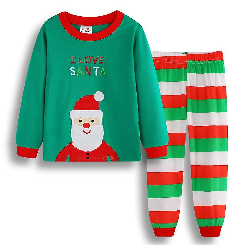 28 AñOS NIñOS PIJAMAS DE NAVIDAD SET ROPA DE DORMIR ROPA DE NOCHE TRAJES F