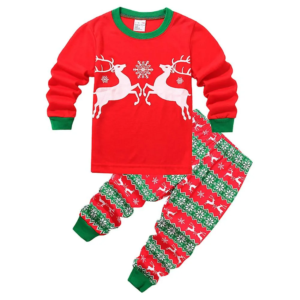 28 AñOS NIñOS PIJAMAS DE NAVIDAD SET ROPA DE DORMIR ROPA DE NOCHE