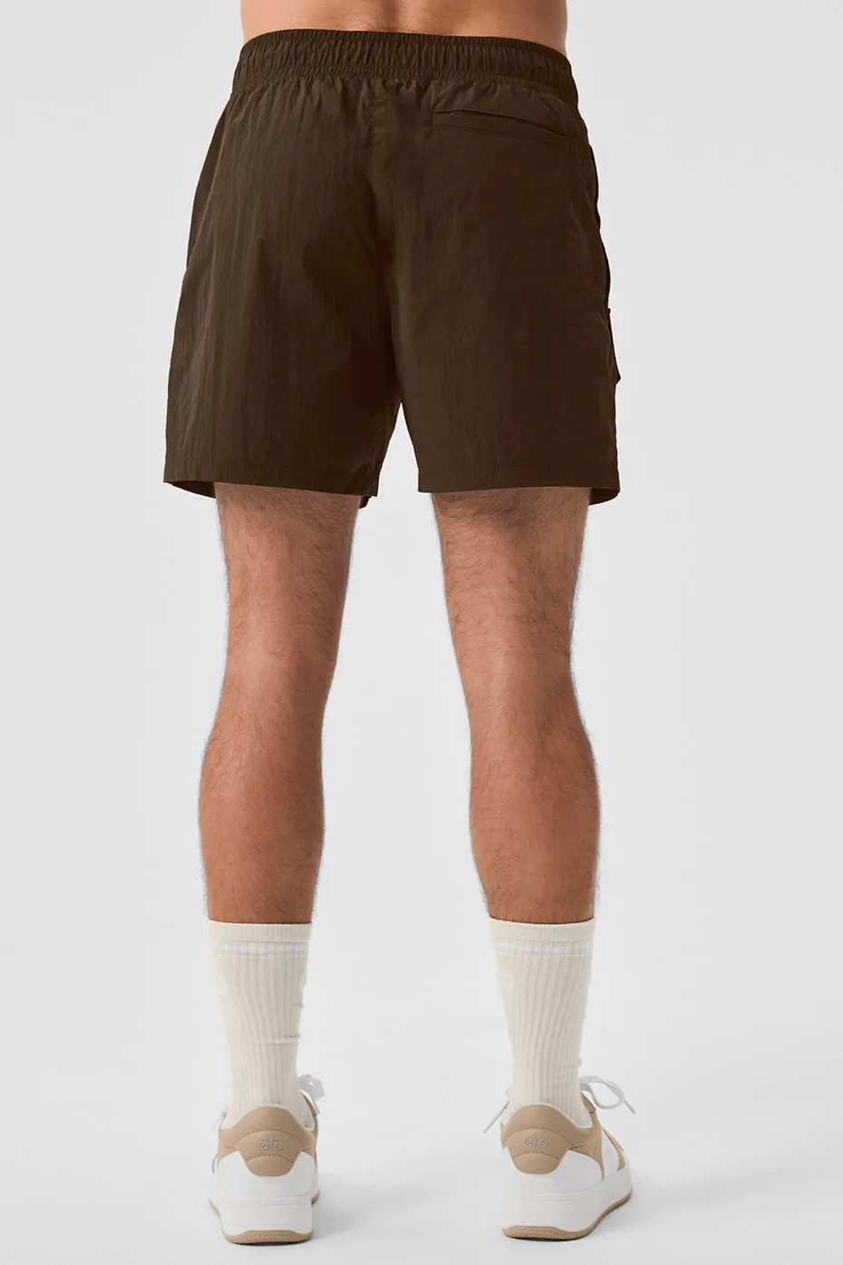 7 CRINKLE NYLON EXCURSION CARGO SHORT  ESPRESSO