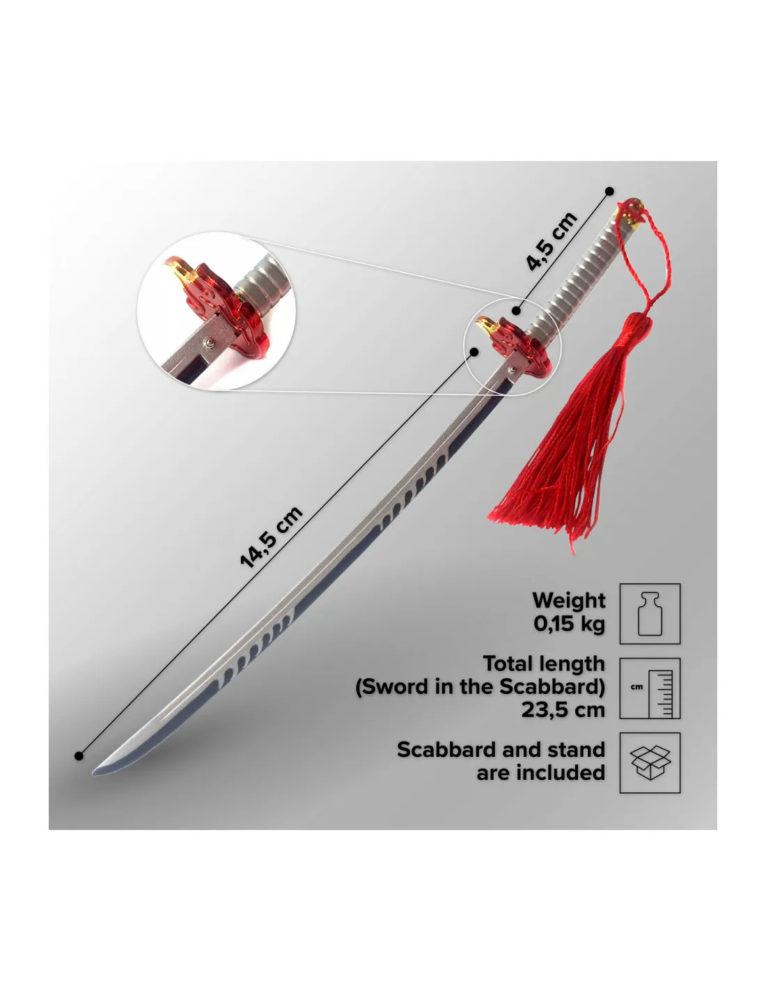 AbreCartas tipo katana de Kyojuro Rengoku, Demon Slayer