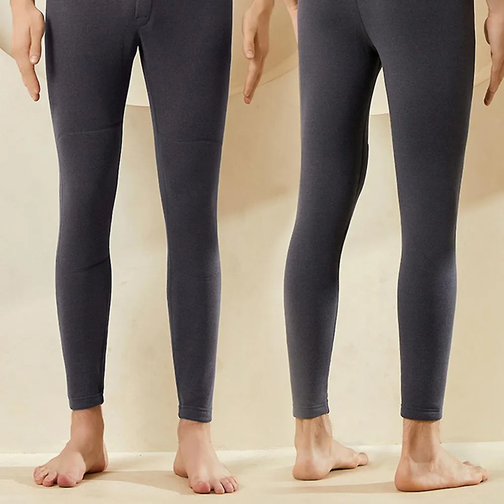 Acolchado engrosado pantalones de otoño Pantalones cálidos de los hombres Suéter de invierno Línea de pantalones Pantalones de f