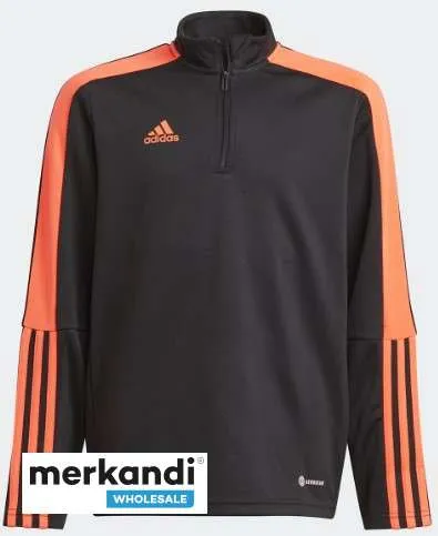 ADIDAS TIRO NEGRO/APP SOLAR ROJO 3 RAYAS JUNIOR  SUÉTER + PANT