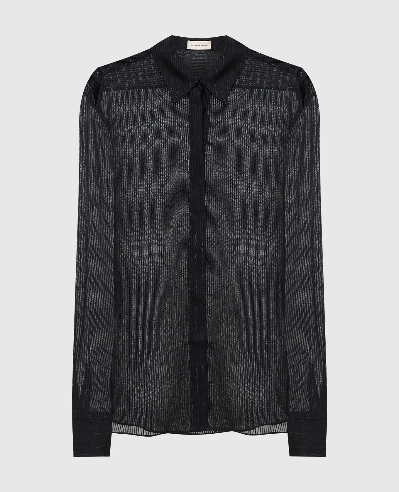 ALEXANDRE VAUTHIER Striped shirt with lurex