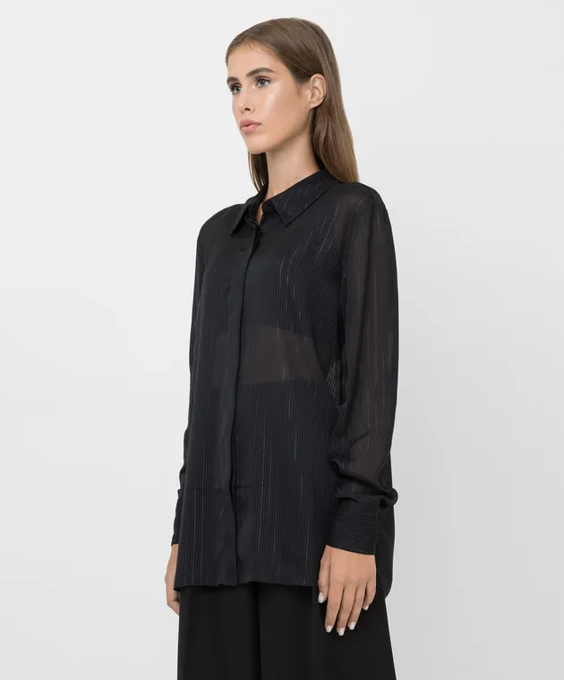 ALEXANDRE VAUTHIER Striped shirt with lurex