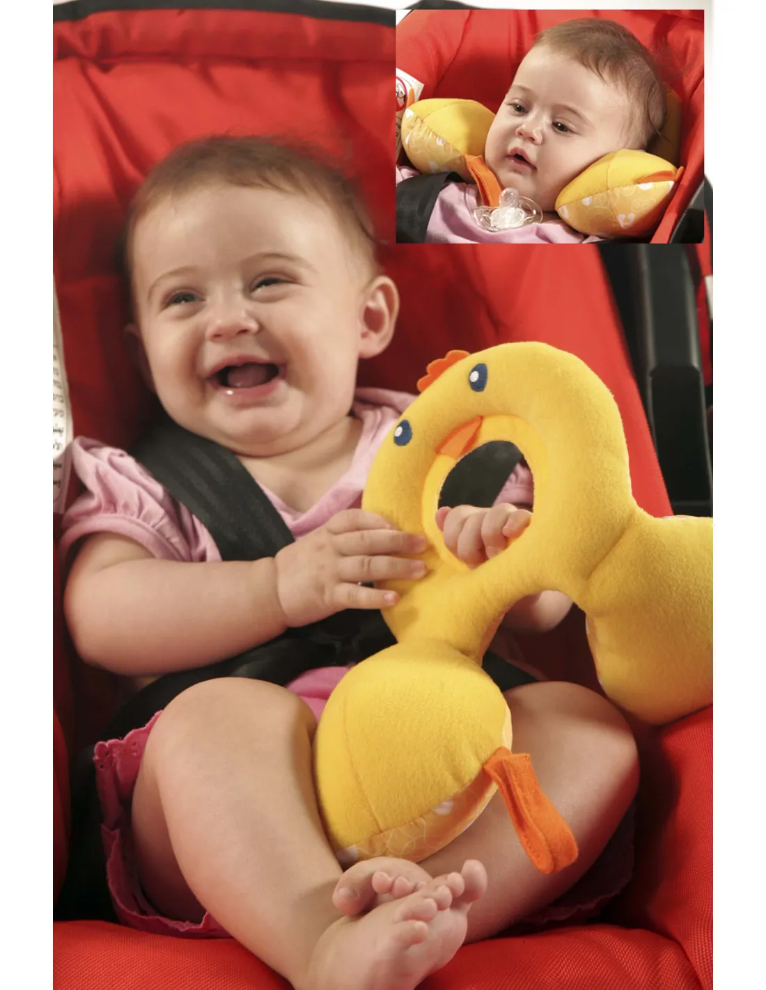 ALMOHADA CERVICAL AMIGOS DE VIAJE 01 AñO POLLITO DE BENBAT