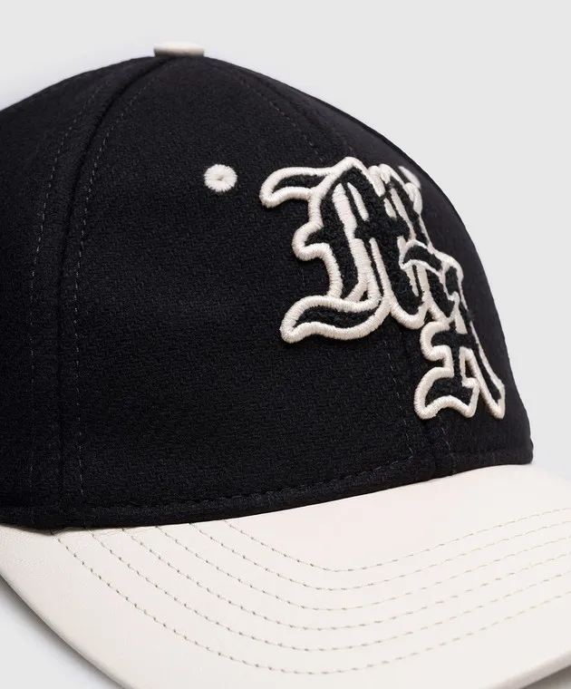 AMIRI Black cap with logo embroidery