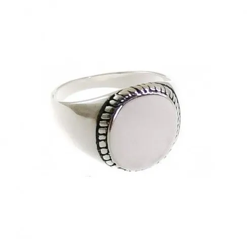 Anillo Plata Sello Hombre