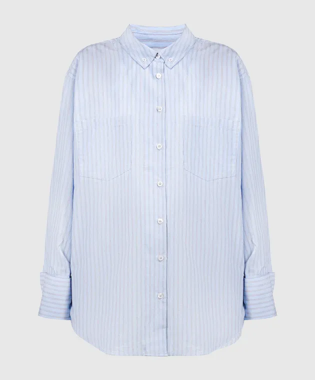 Anine Bing CATHERINE blue striped shirt