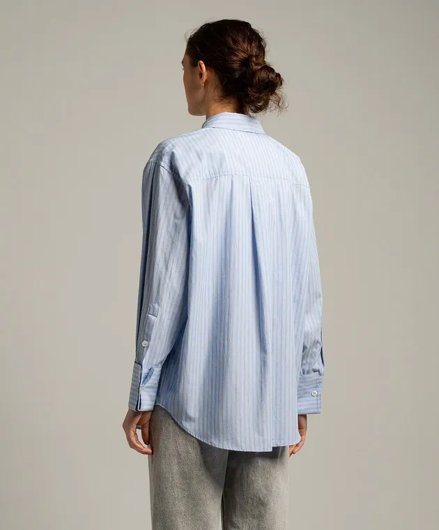 Anine Bing CATHERINE blue striped shirt