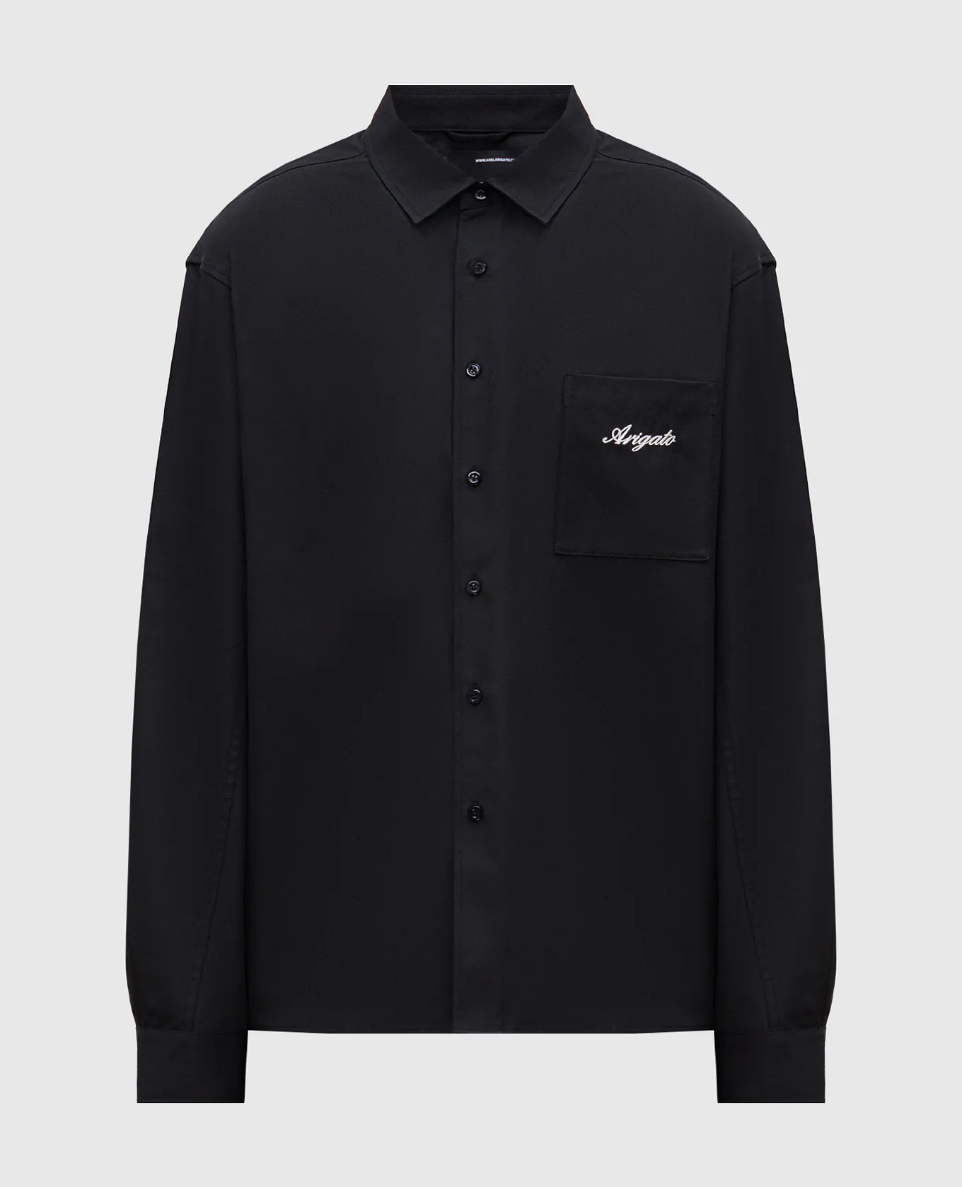 Axel Arigato A black shirt with an embroidered logo