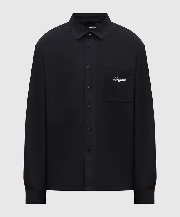 Axel Arigato A black shirt with an embroidered logo