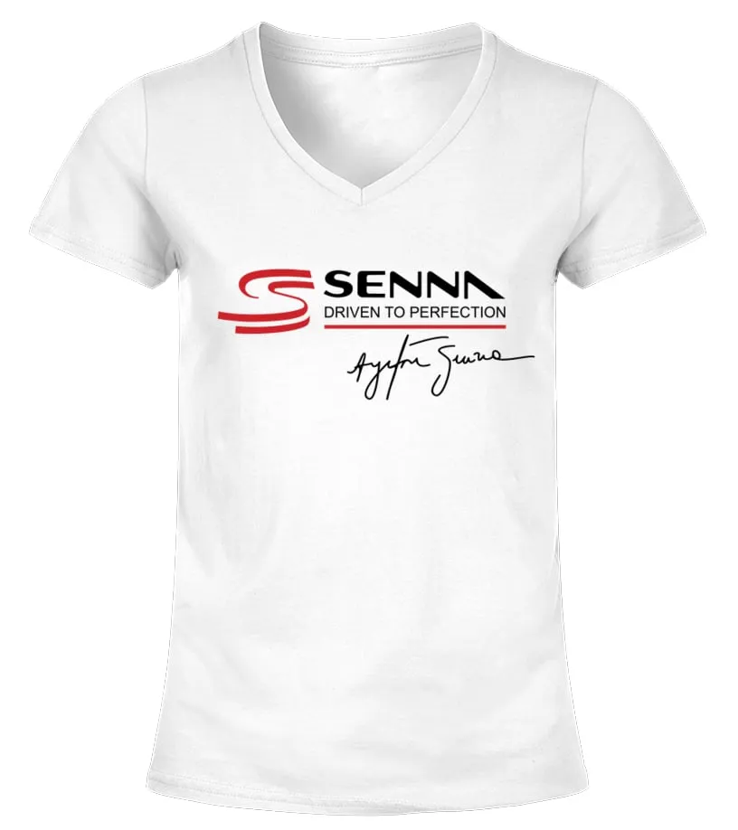 AYRTON SENNA 1 WT VNECK TSHIRT WOMAN