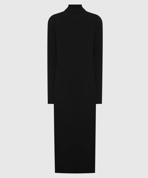 Babe Pay Pls Black cashmere dress