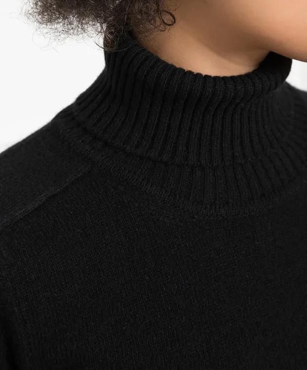 Babe Pay Pls Black cashmere dress