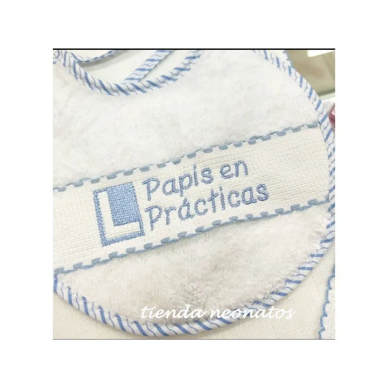 Baberos bebé Papis en Prácticas