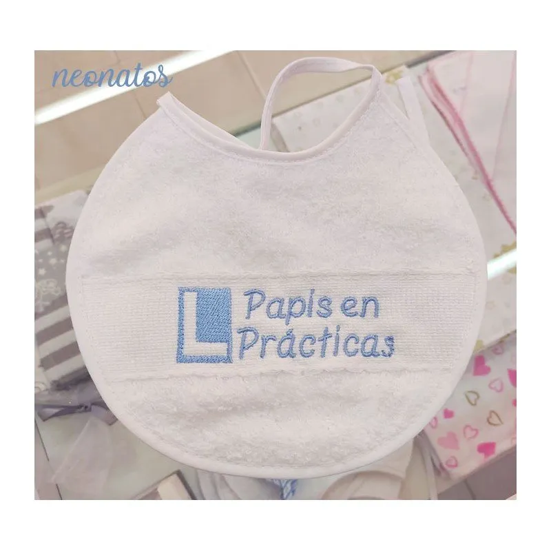 Baberos bebé Papis en Prácticas