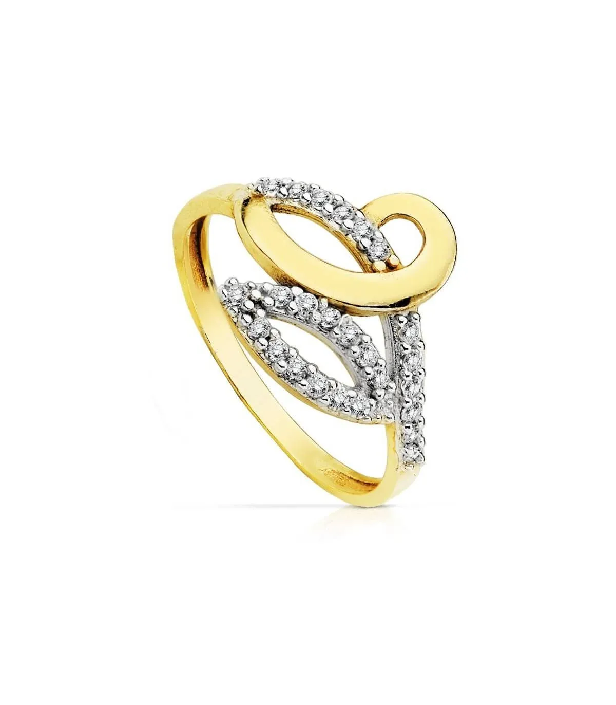 Bague bicolore Coral 9 Carats