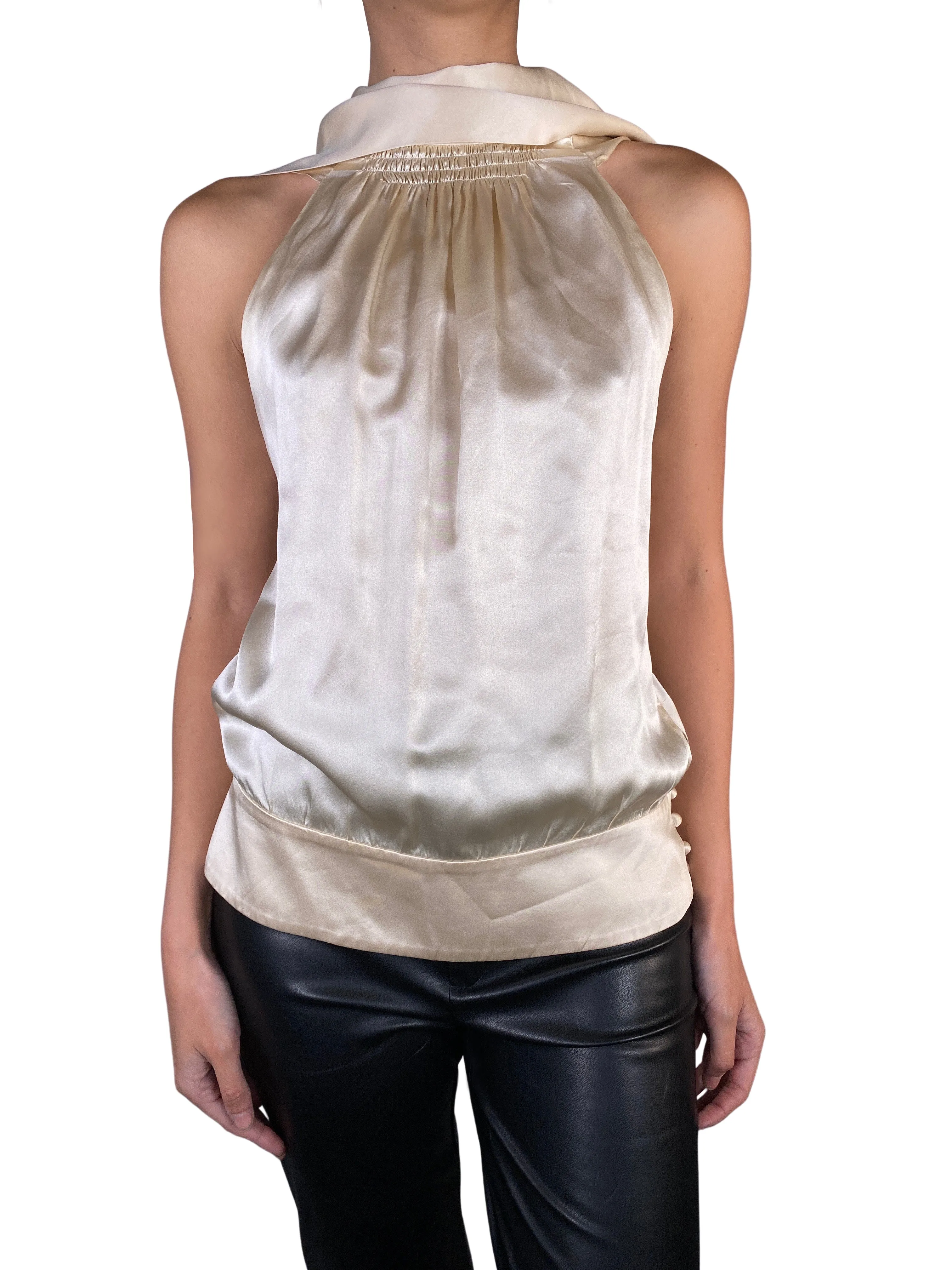 BCBG Top Satinado Seda