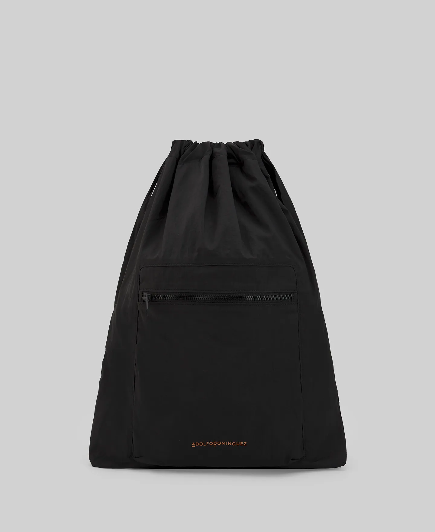 Black nylon shopper man