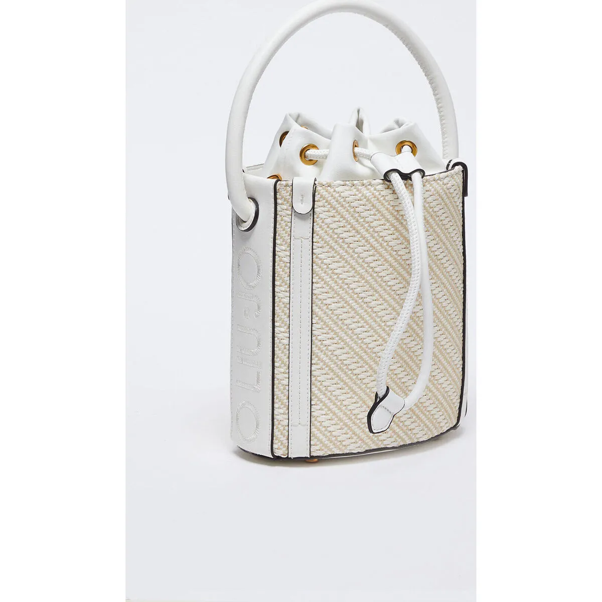 Bolso bombonera de rafia