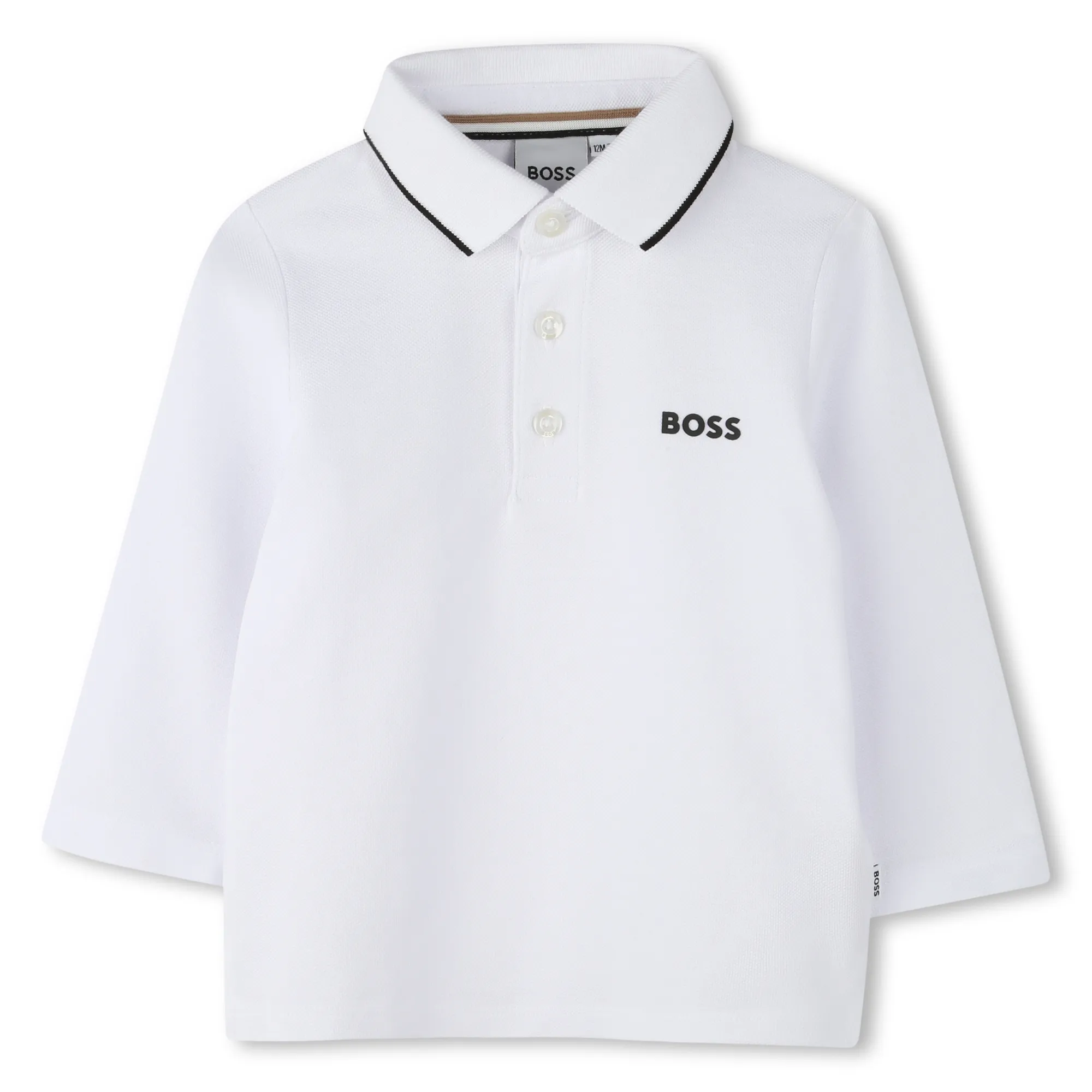 BOSS Polo de piqué de algodón