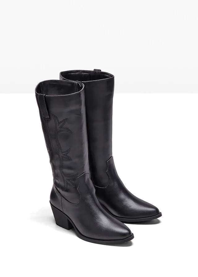 Botas de vaquero Negro