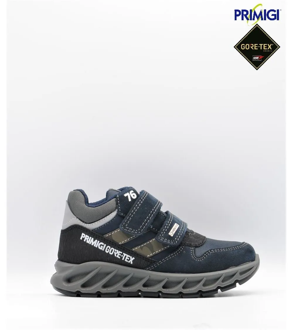 BOTÍN DEPORTIVO PRIMIGI GORETEX VELCRO AZUL MARINO