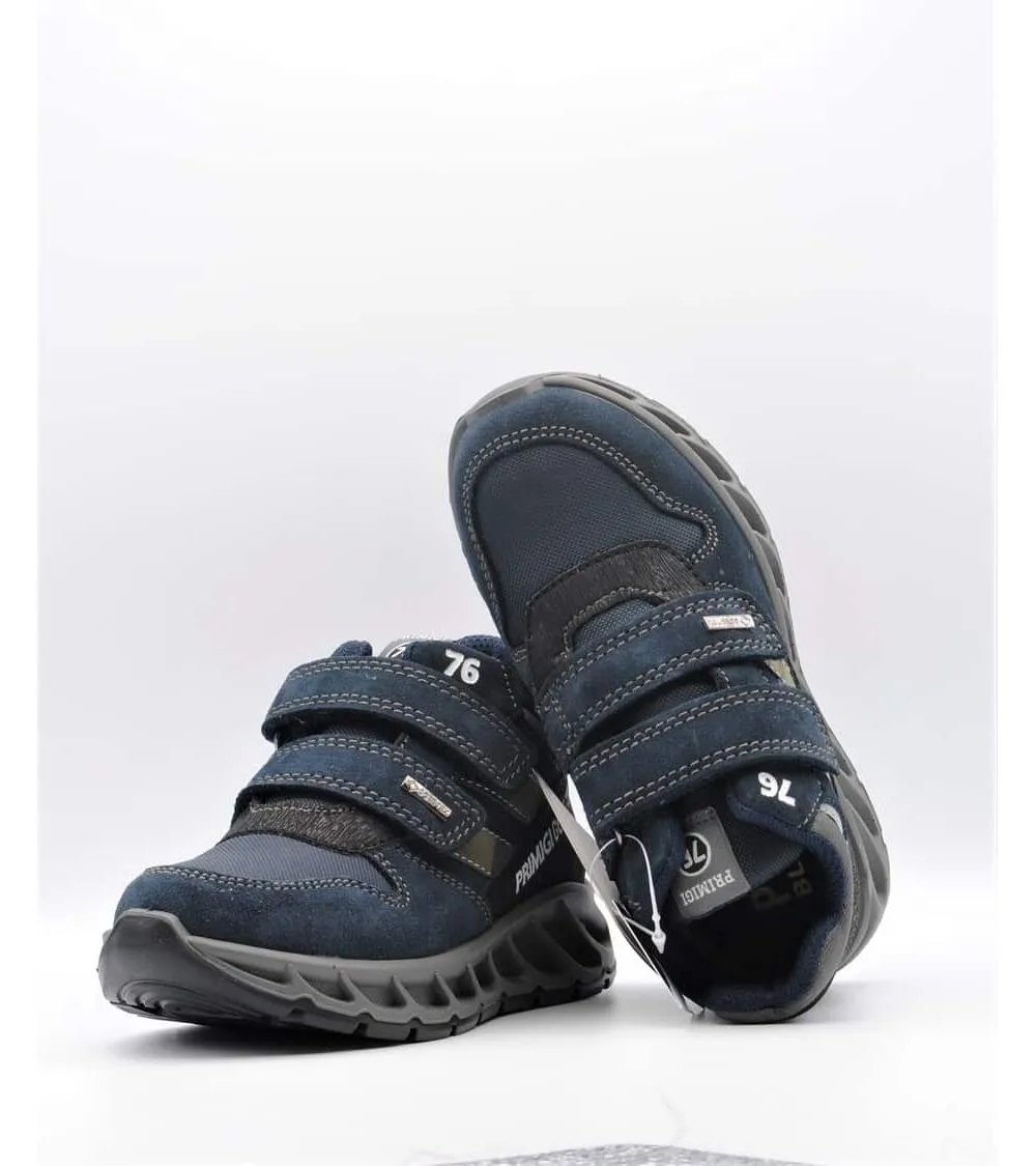 BOTÍN DEPORTIVO PRIMIGI GORETEX VELCRO AZUL MARINO