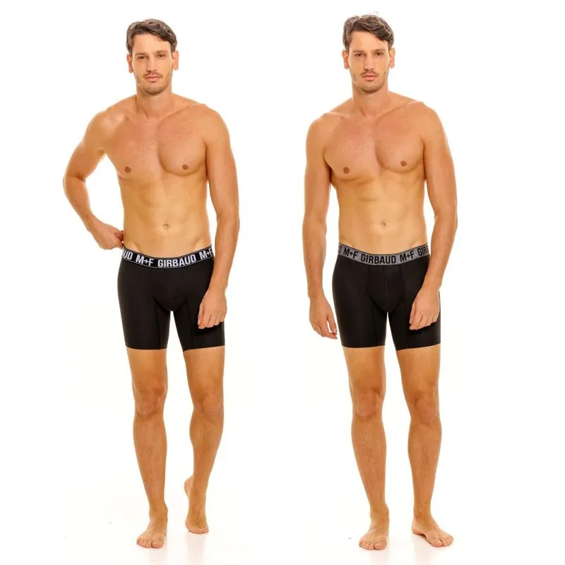 BOXER BIPACK NEGRO ALGODóNLICRA PARA HOMBRE GIRBAUD