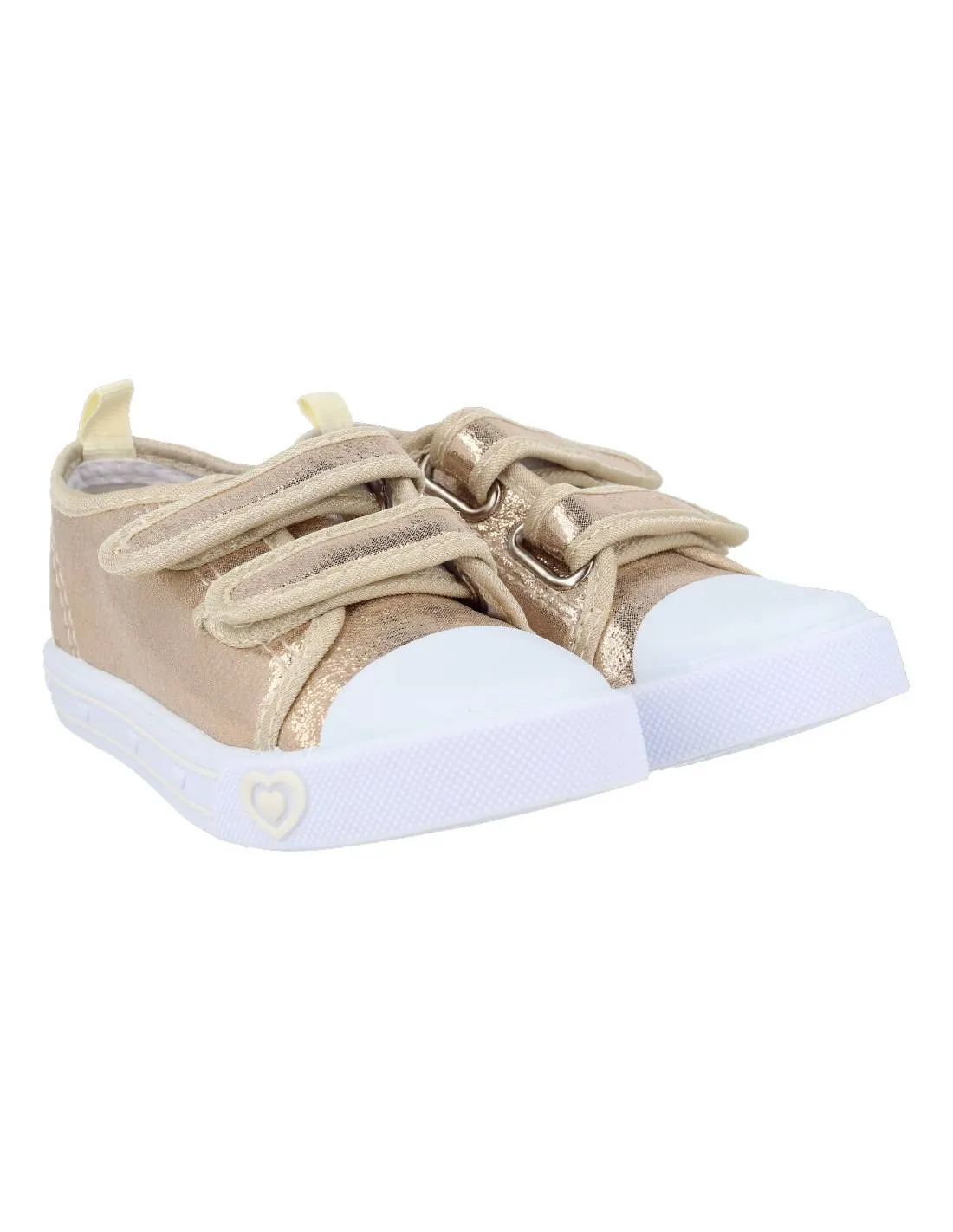 BUBBLE KIDS  DEPORTIVA LONA VELCRO ORO