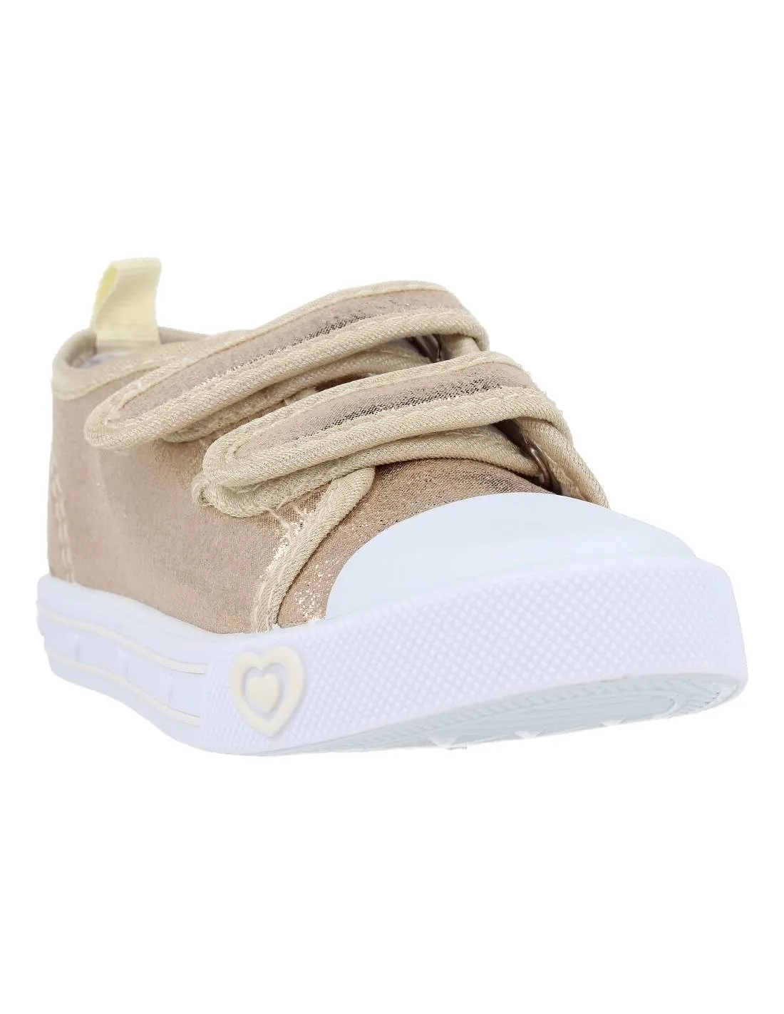 BUBBLE KIDS  DEPORTIVA LONA VELCRO ORO