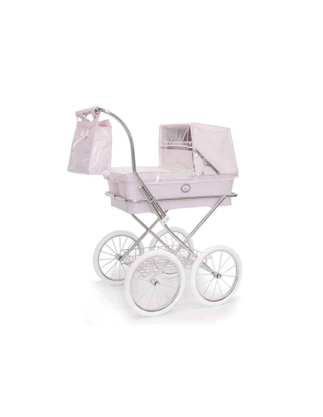 Burbuja de coche grande rosa bebé de Bebelux