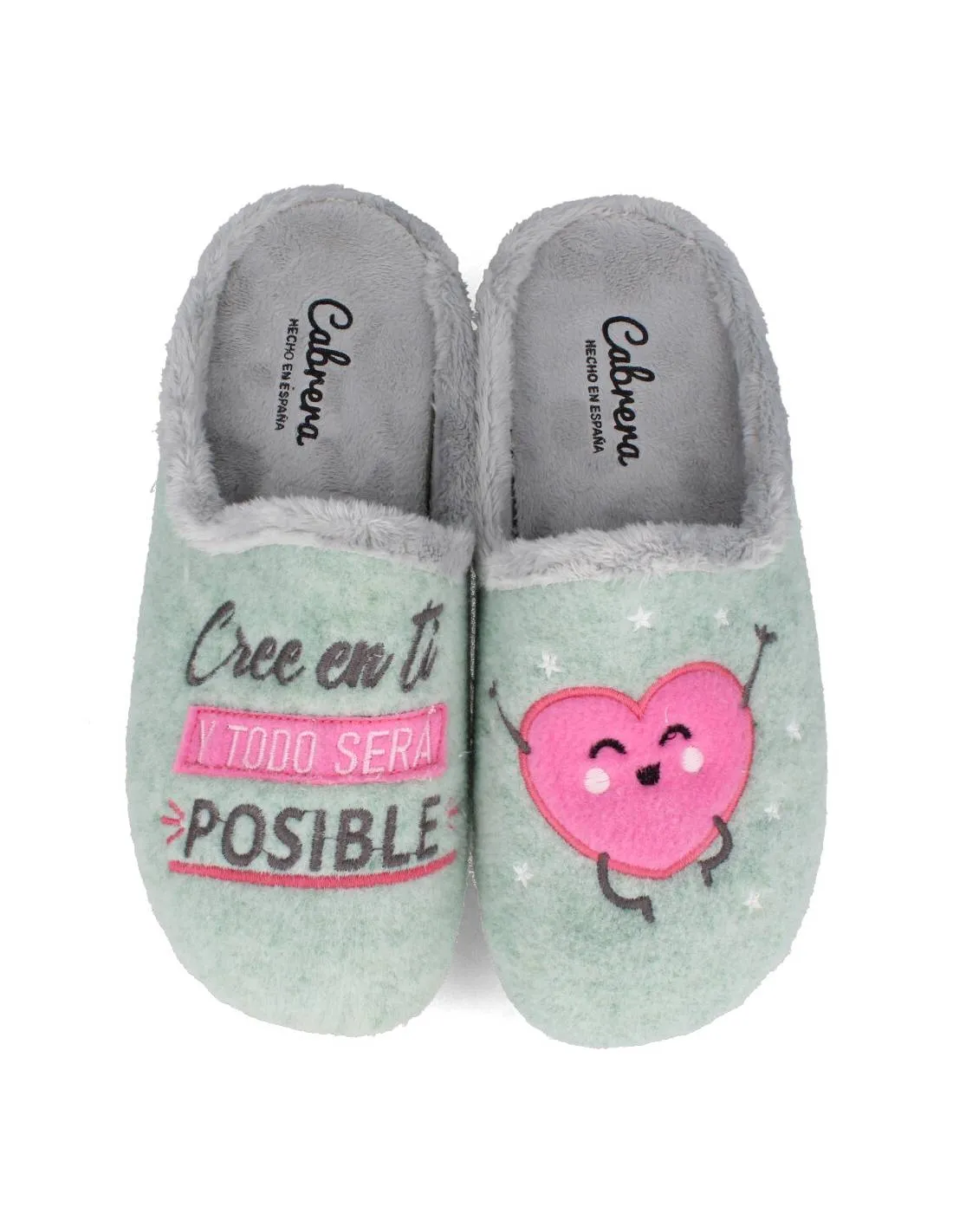 CABRERA  ZAPATILLAS DE CASA CREE EN TI VERDE