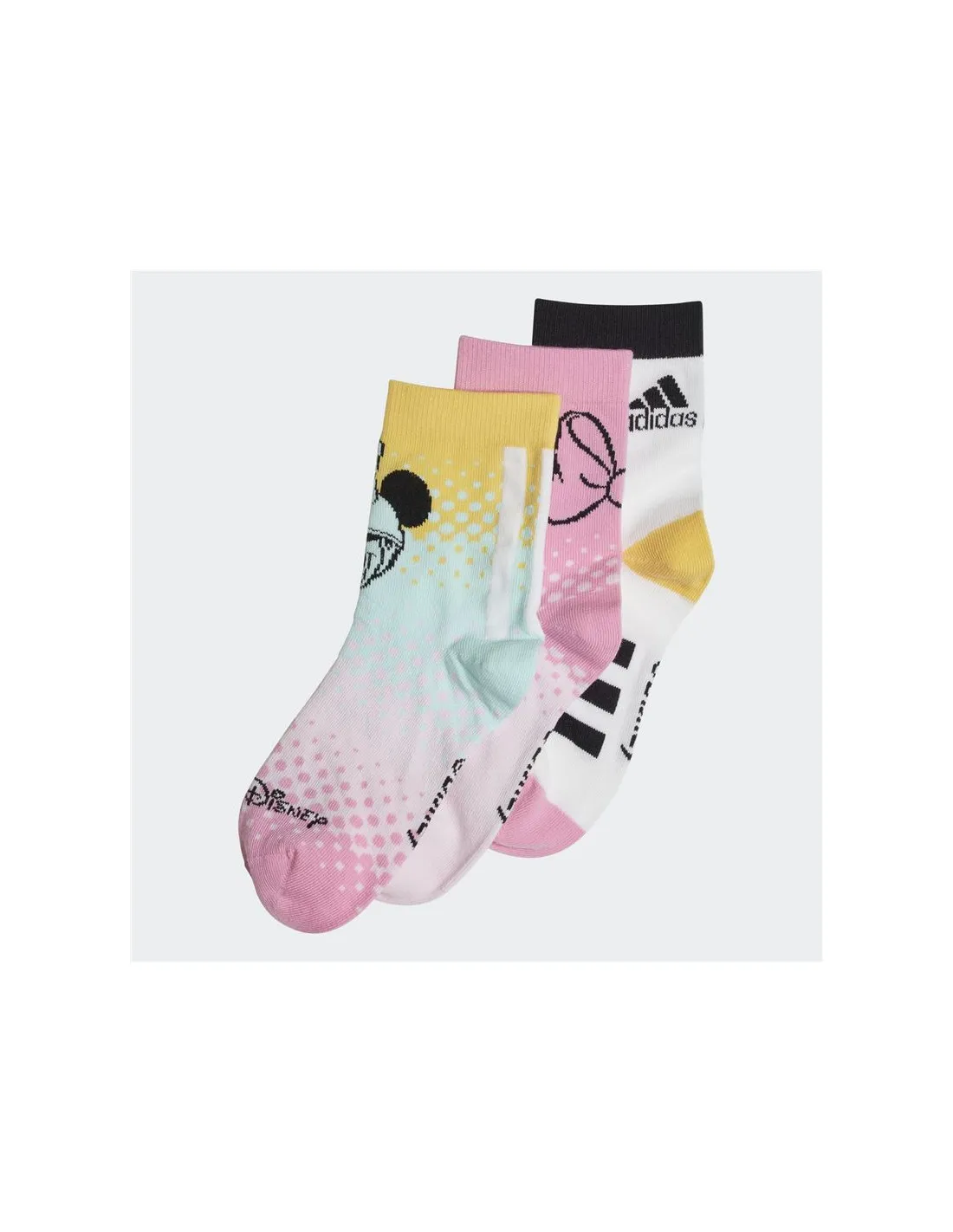 Calcetines adidas Disney Minnie Mouse 3 Pairs  Infantil Blanco