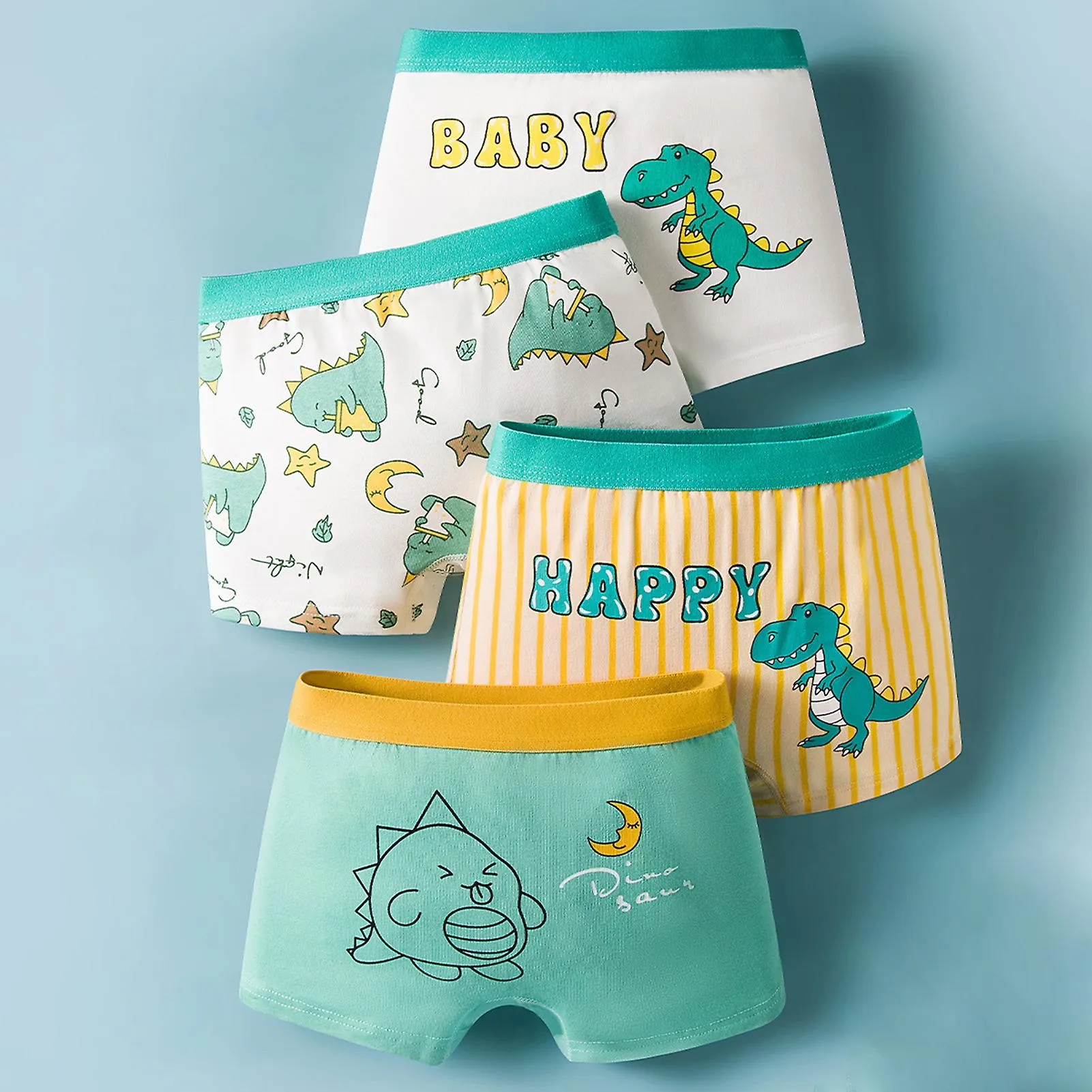 CALZONCILLOS BOXER DE ALGODóN PARA NIñOS DINOSAURIO CARTOON ROPA INTERIOR PARA NIñOS CALZONCILLOS PARA NIñOS ADECUADOS PARA 38 