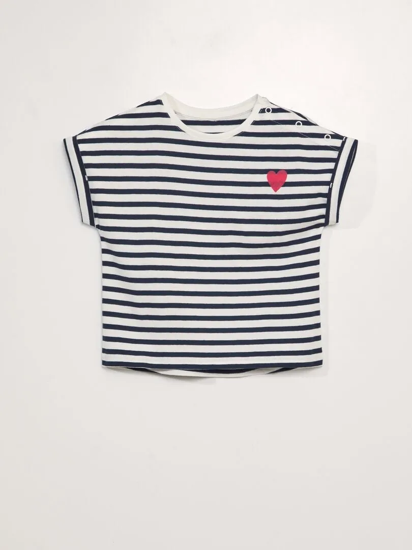 CAMISETA ADAPTATIVA DE MANGA CORTA  BLANCO