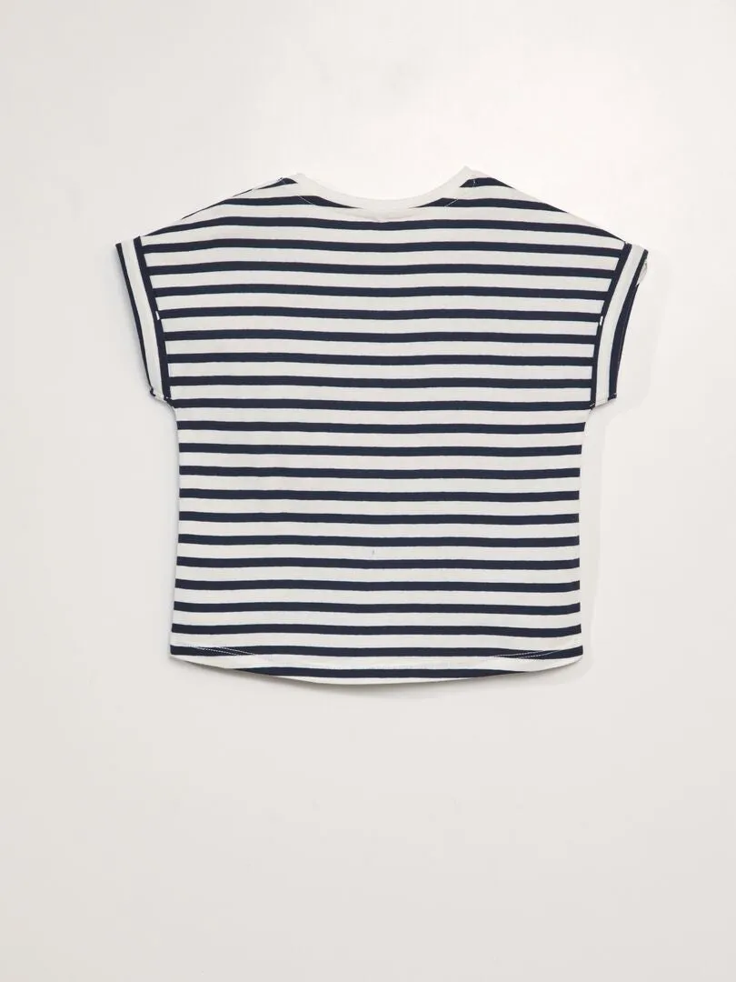 CAMISETA ADAPTATIVA DE MANGA CORTA  BLANCO