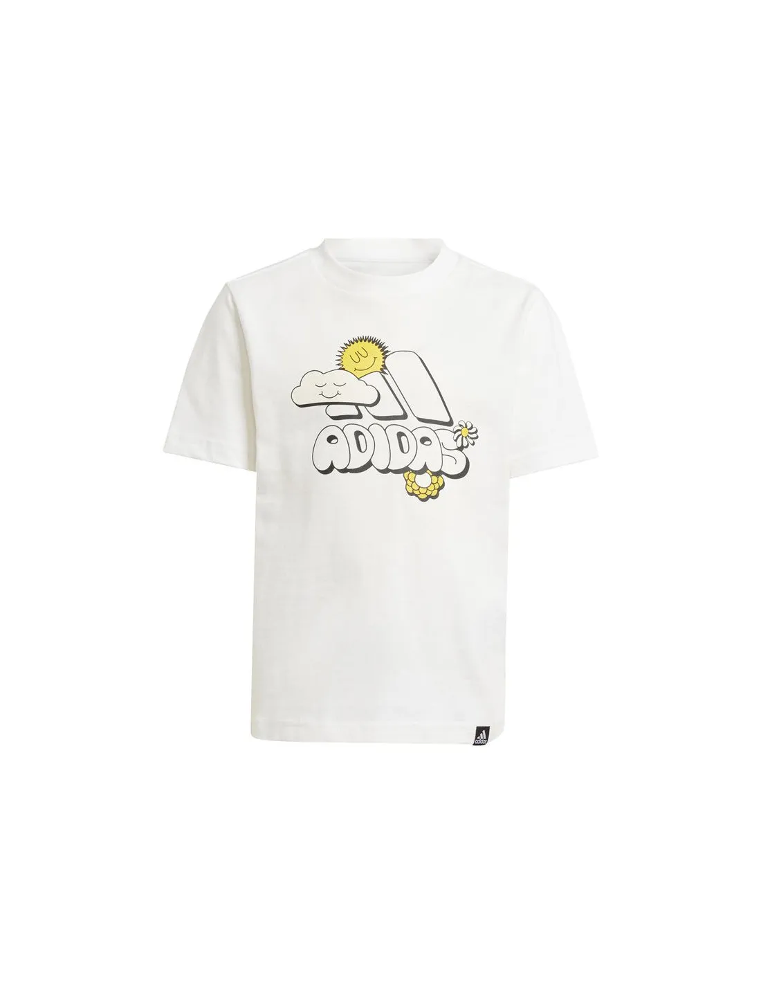 Camiseta adidas Fun Graphic Little Infantil Blanco