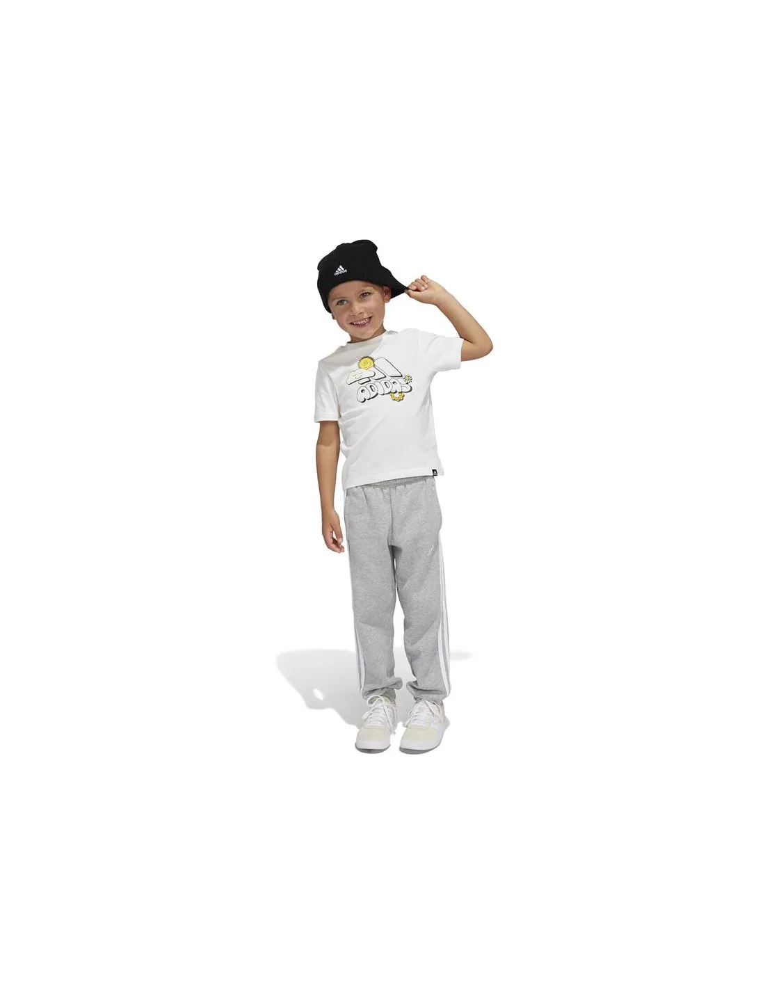 Camiseta adidas Fun Graphic Little Infantil Blanco