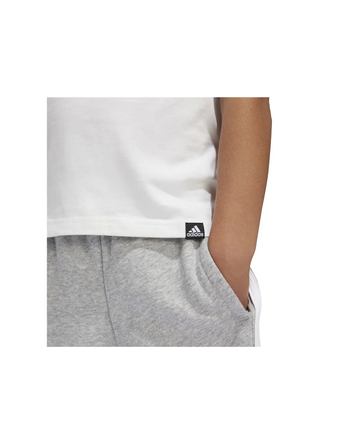 Camiseta adidas Fun Graphic Little Infantil Blanco