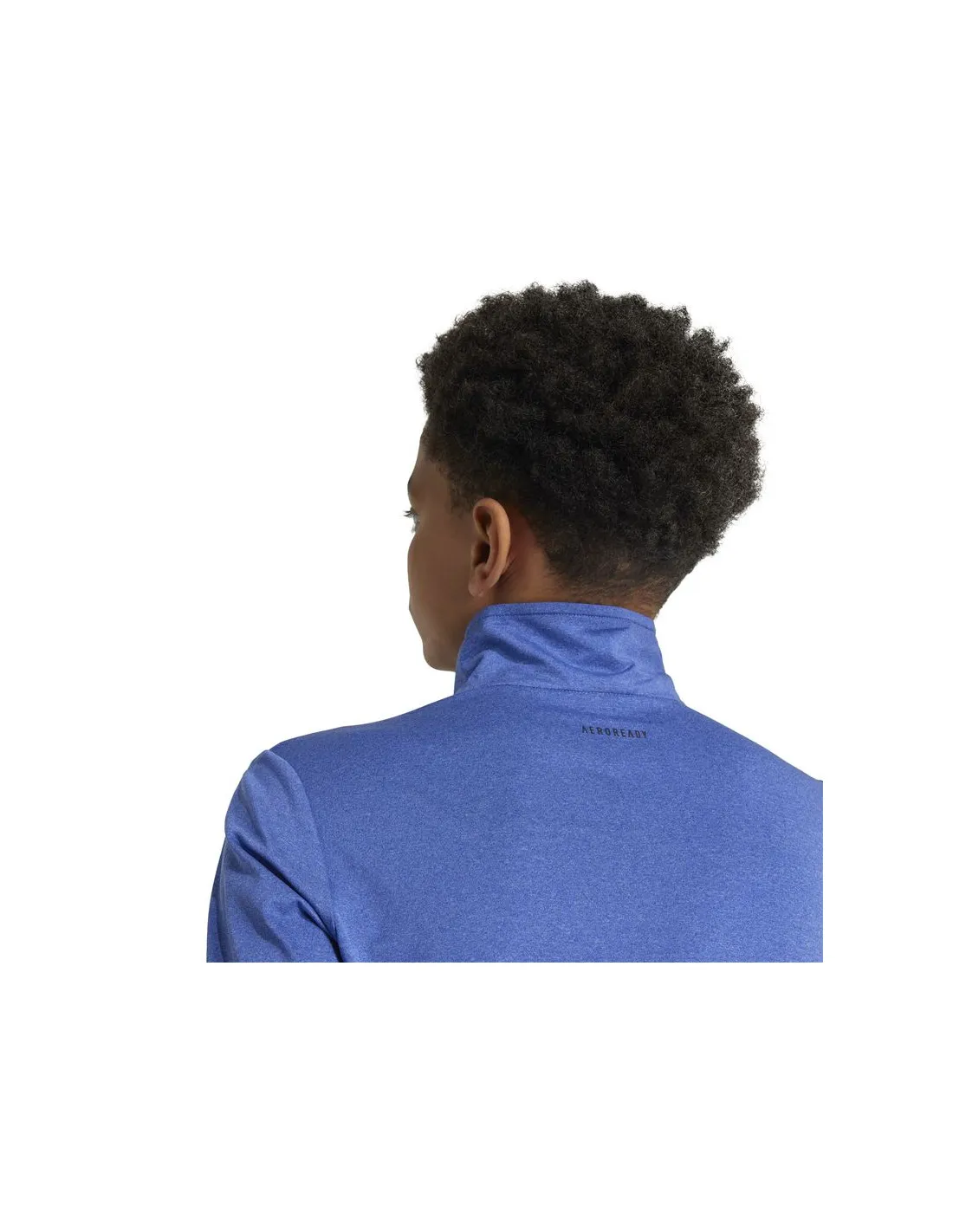 Camiseta de Fitness adidas Training Aeroready 1/2 Zip Longsleeve Infantil Azul