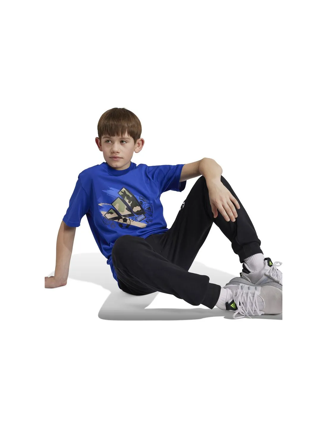 Camiseta de Fitness adidas Training Graphic Infantil Azul
