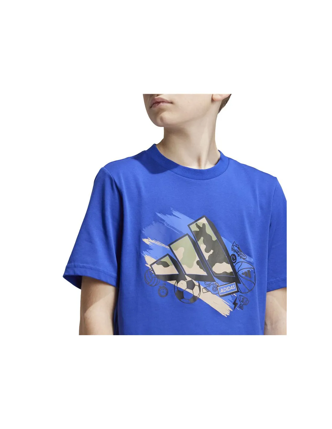 Camiseta de Fitness adidas Training Graphic Infantil Azul