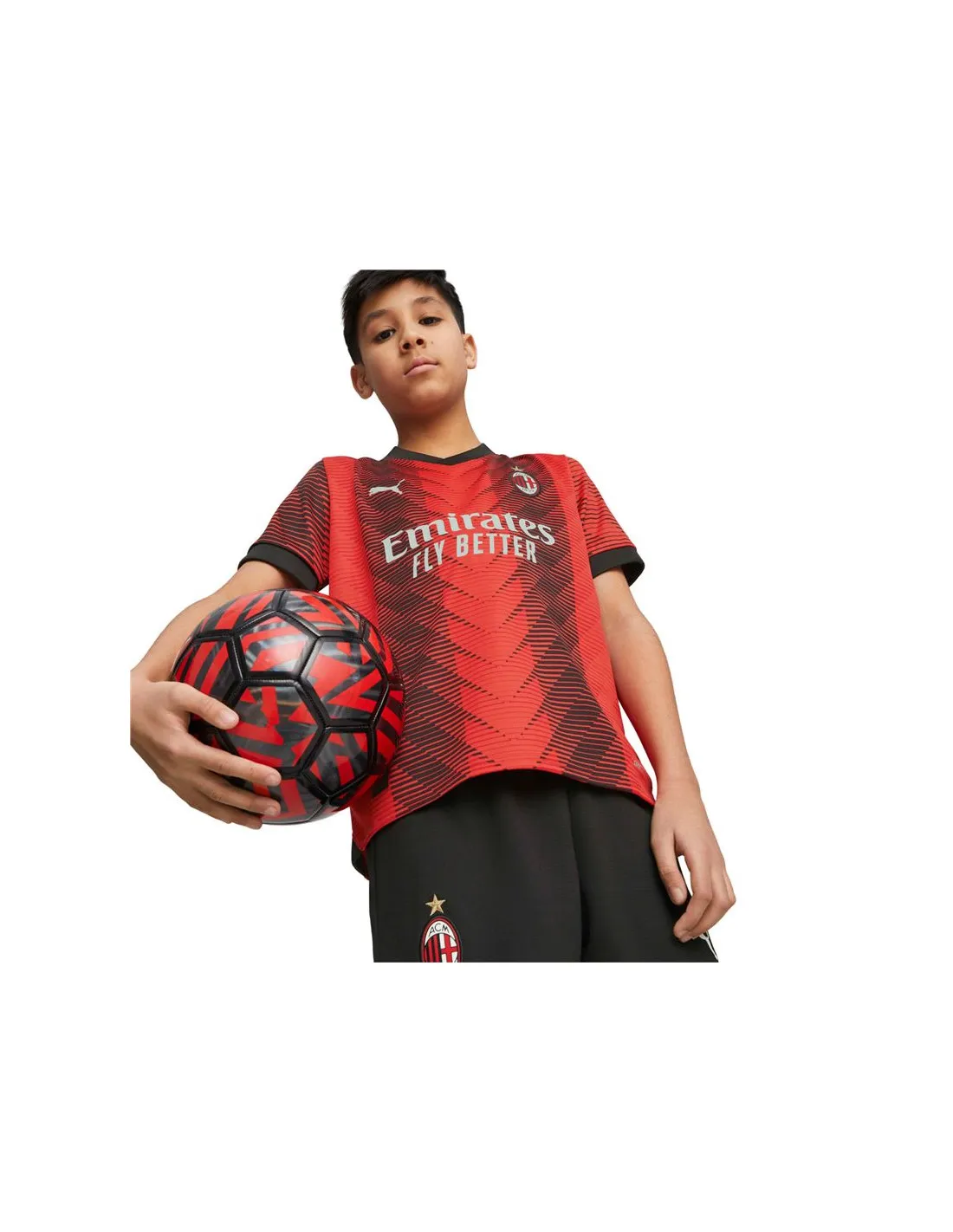 Camiseta de Fútbol Puma A.C.Milan Replica Infantil