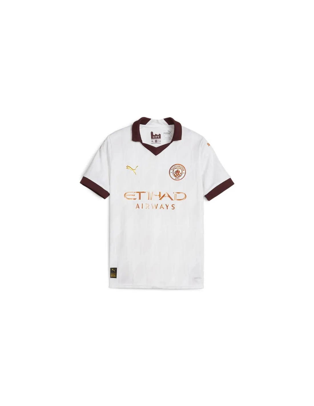 Camiseta de Fútbol Puma Manchester City Away Rep Infantil Blanco