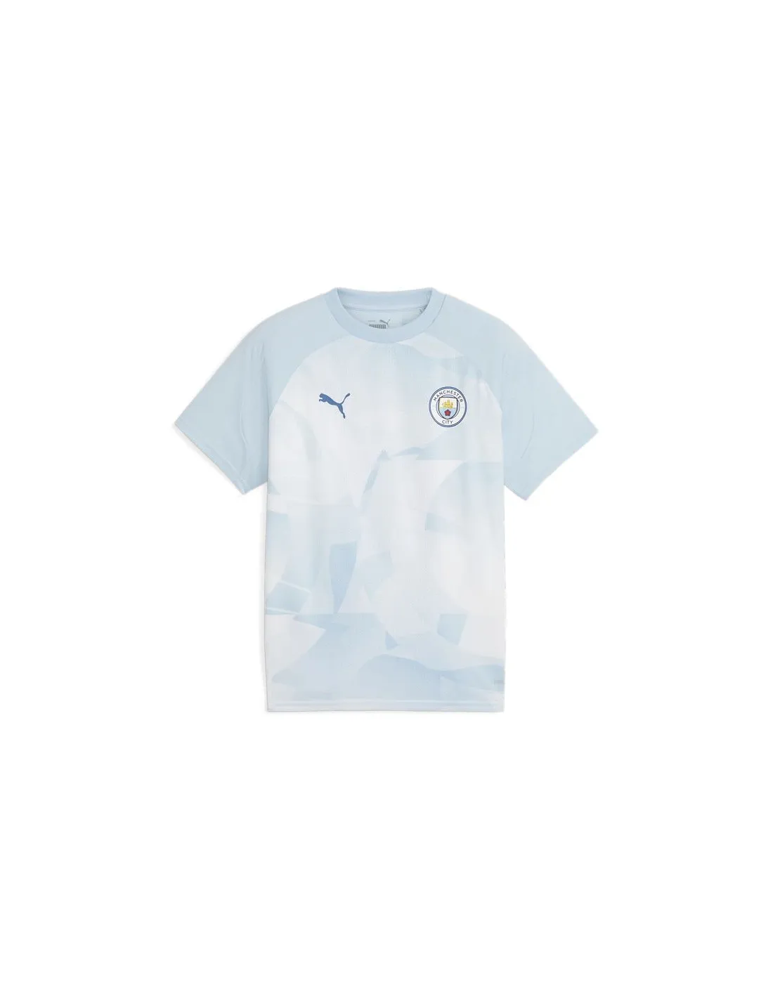 Camiseta de Fútbol Puma Manchester City Prematch Infantil Azul