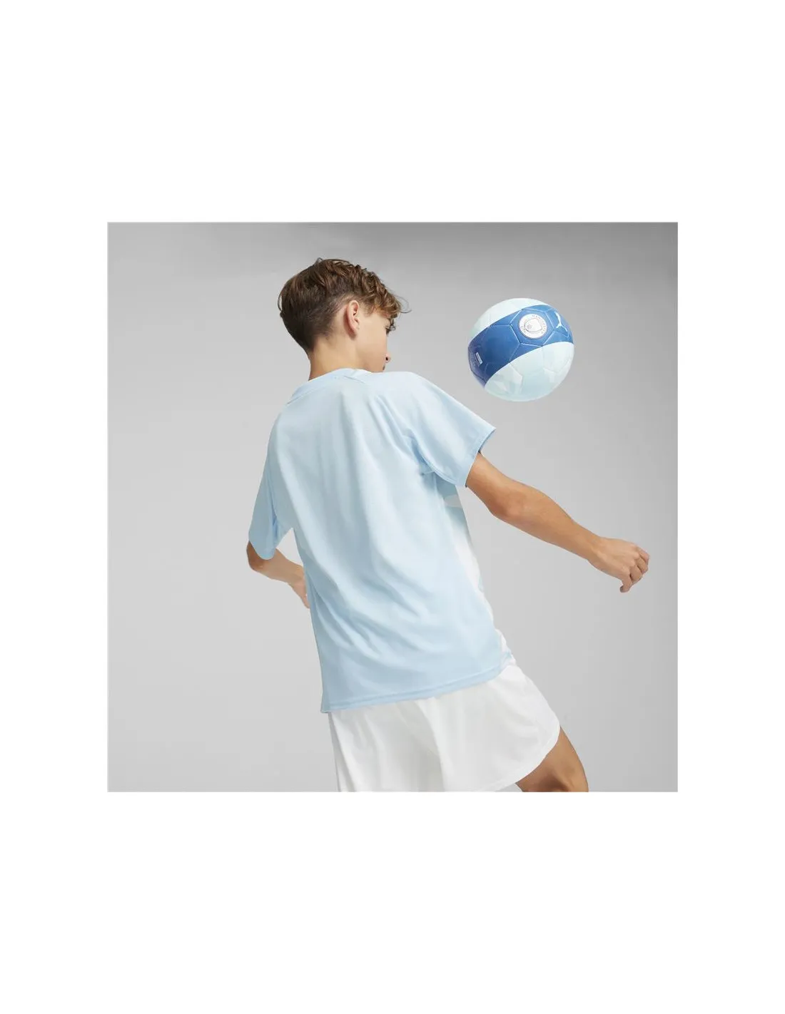 Camiseta de Fútbol Puma Manchester City Prematch Infantil Azul