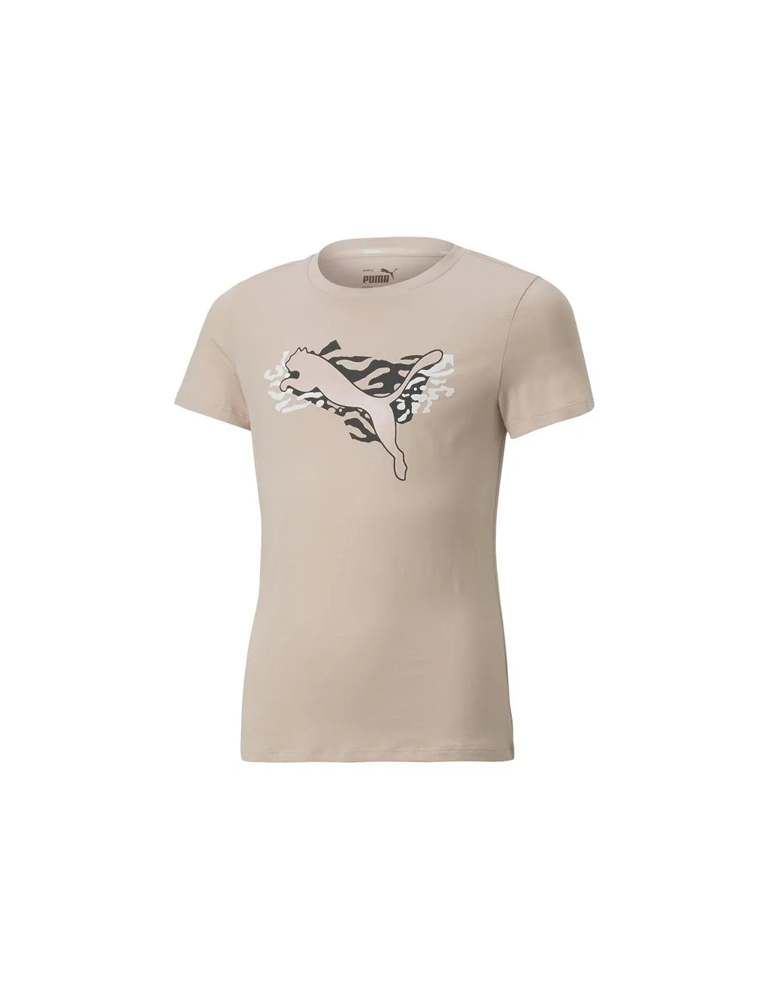 Camiseta de manga corta Puma Alpha Niña Pink
