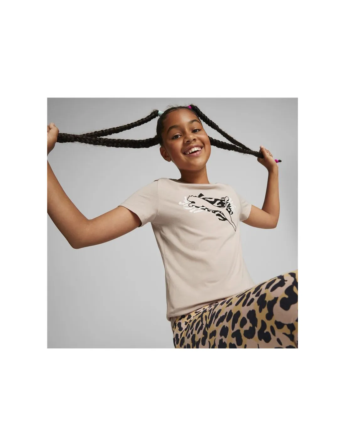 Camiseta de manga corta Puma Alpha Niña Pink